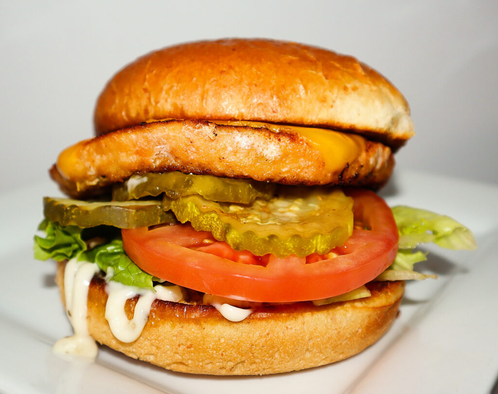 Salmon Burger Meal